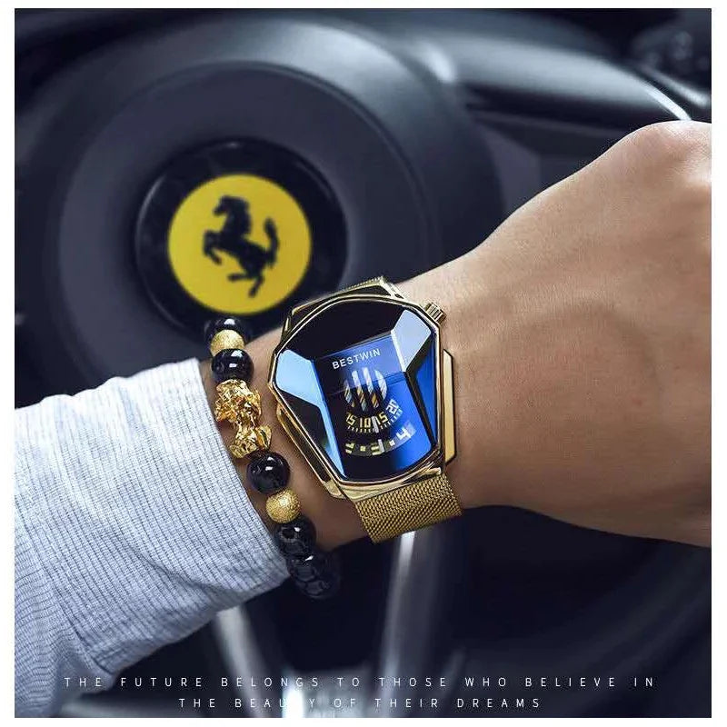 Unique Luxury Men's Stainless Steel Wrist Watch Irtaza Rasool Store