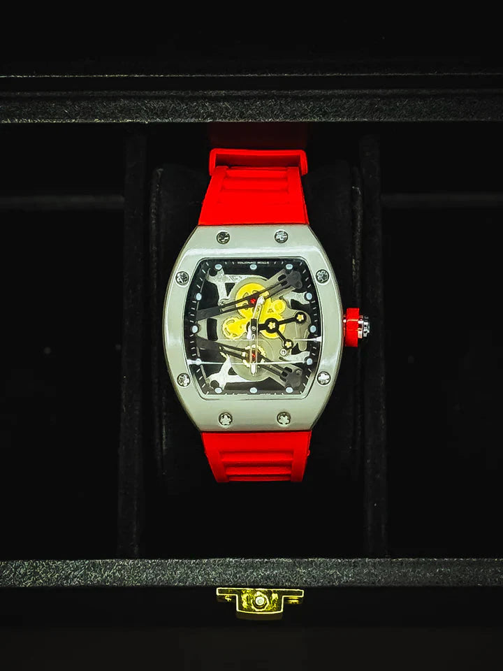 RM Watch for Collectors | Iced Out Richard Mille Style Skeleton Watch | Luxury Custom Timepiece for Men